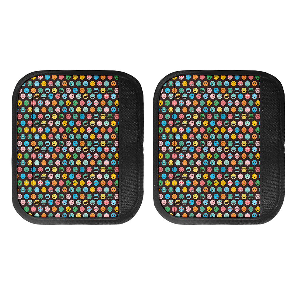 Colorful Emoji Faces Pattern Print Handle Covers