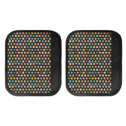 Colorful Emoji Faces Pattern Print Handle Covers