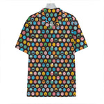 Colorful Emoji Faces Pattern Print Hawaiian Shirt