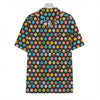 Colorful Emoji Faces Pattern Print Hawaiian Shirt