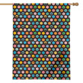 Colorful Emoji Faces Pattern Print House Flag