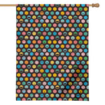 Colorful Emoji Faces Pattern Print House Flag