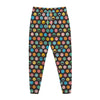 Colorful Emoji Faces Pattern Print Jogger Pants