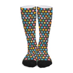 Colorful Emoji Faces Pattern Print Long Socks