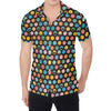 Colorful Emoji Faces Pattern Print Men's Shirt