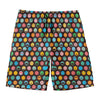 Colorful Emoji Faces Pattern Print Men's Swim Trunks