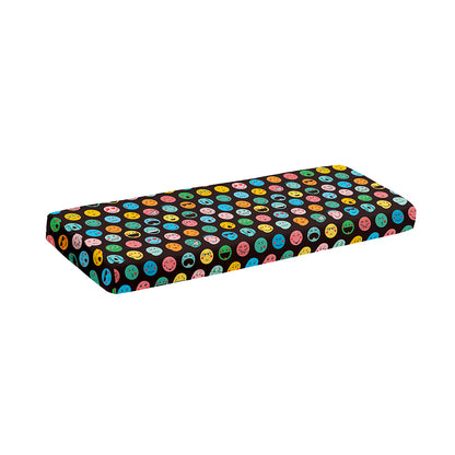 Colorful Emoji Faces Pattern Print Piano Keyboard Cover