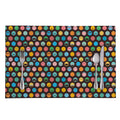 Colorful Emoji Faces Pattern Print Placemat