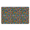 Colorful Emoji Faces Pattern Print Polyester Doormat