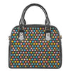 Colorful Emoji Faces Pattern Print Shoulder Handbag