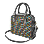 Colorful Emoji Faces Pattern Print Shoulder Handbag