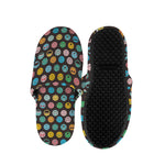 Colorful Emoji Faces Pattern Print Slippers