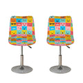 Colorful Emoji Pattern Print Bar Stool Covers