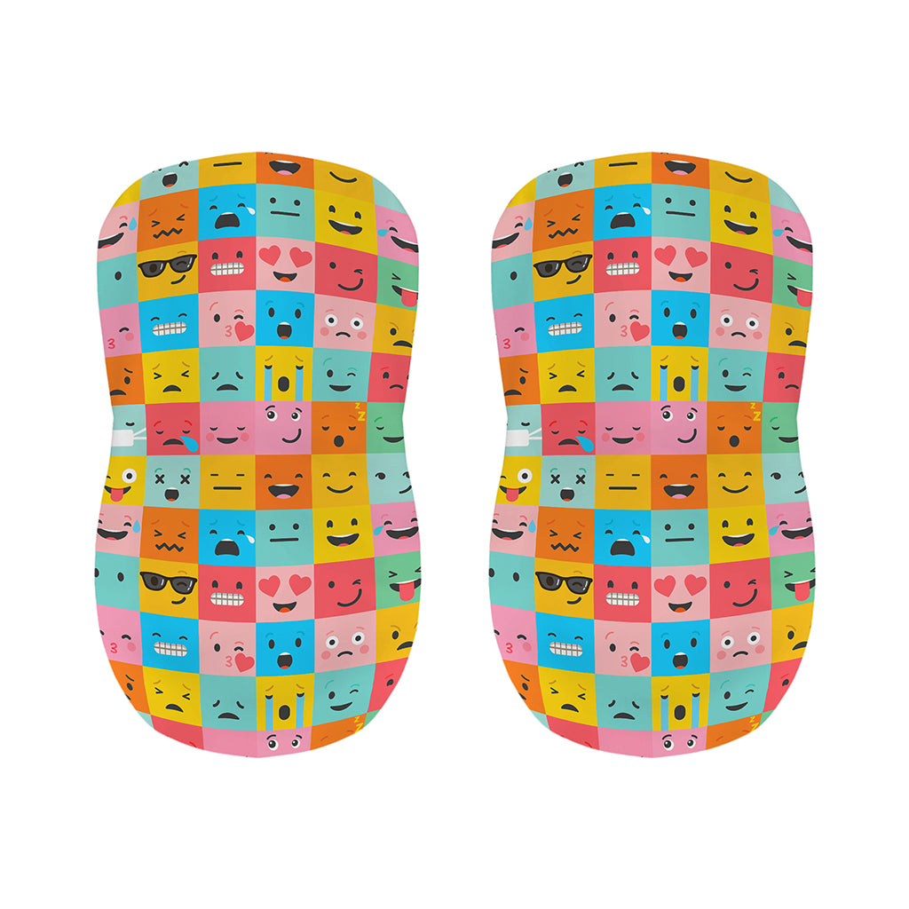 Colorful Emoji Pattern Print Bar Stool Covers