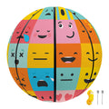Colorful Emoji Pattern Print Basketball