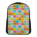 Colorful Emoji Pattern Print Casual Backpack
