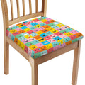 Colorful Emoji Pattern Print Chair Cushion Cover