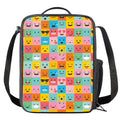 Colorful Emoji Pattern Print Crossbody Lunch Bag