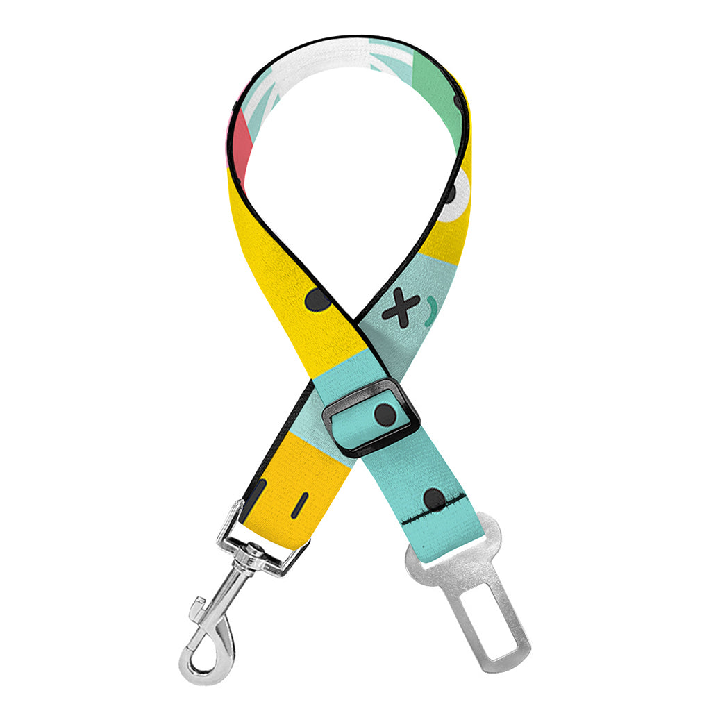 Colorful Emoji Pattern Print Dog Seat Belt