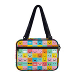 Colorful Emoji Pattern Print Double Strap Bible Bag