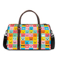 Colorful Emoji Pattern Print Duffel Bag