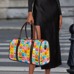 Colorful Emoji Pattern Print Duffle Bag