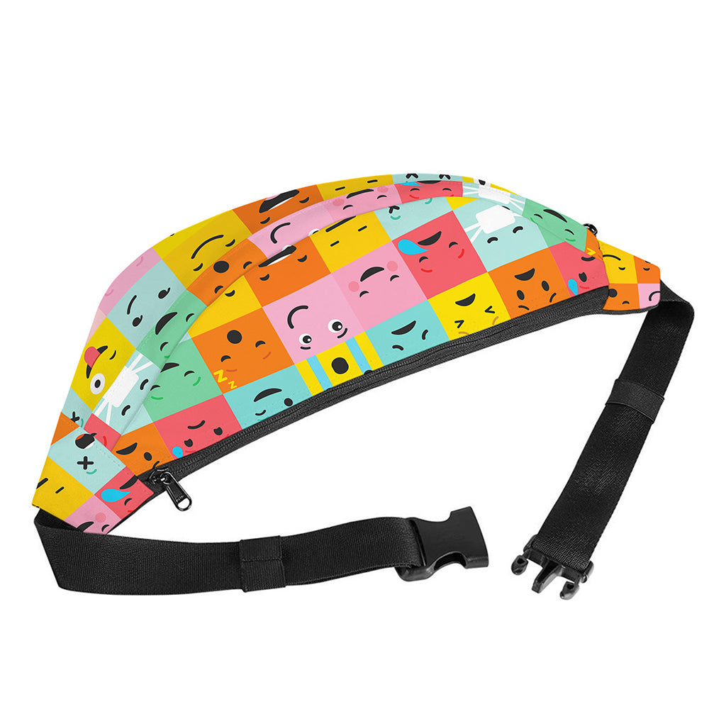 Colorful Emoji Pattern Print Fanny Pack