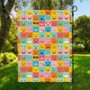 Colorful Emoji Pattern Print Garden Flag