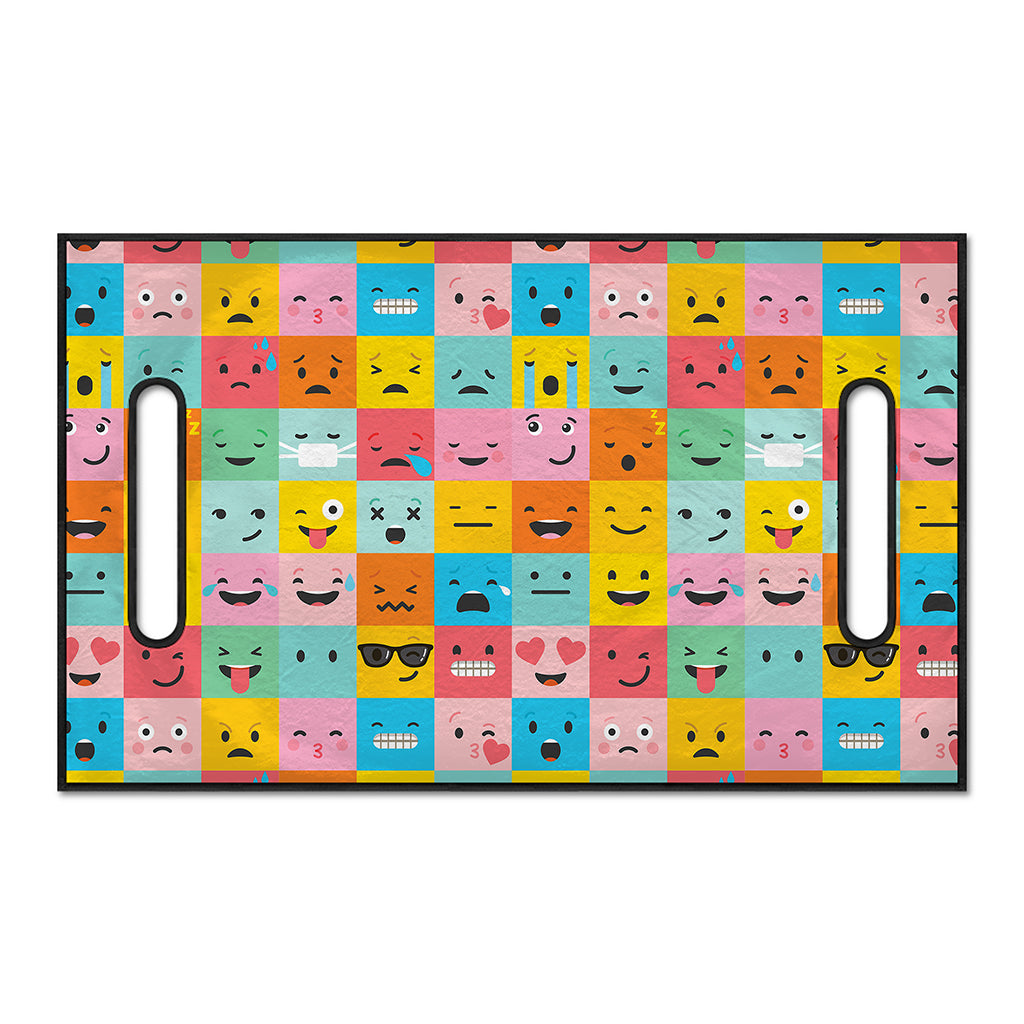 Colorful Emoji Pattern Print Golf Cart Seat Cover