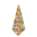 Colorful Emoji Pattern Print Hand Towel