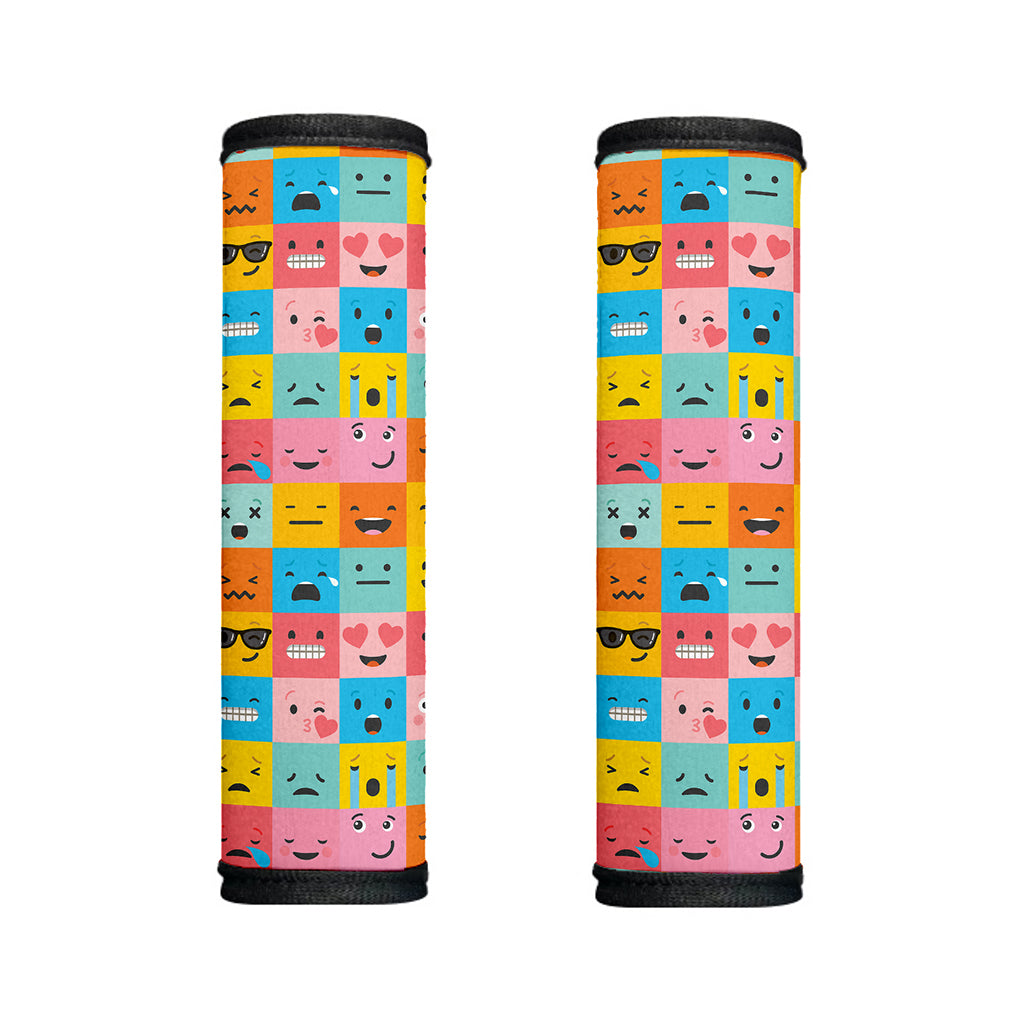 Colorful Emoji Pattern Print Handle Covers
