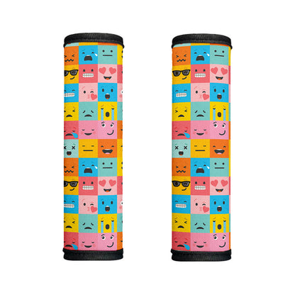 Colorful Emoji Pattern Print Handle Covers