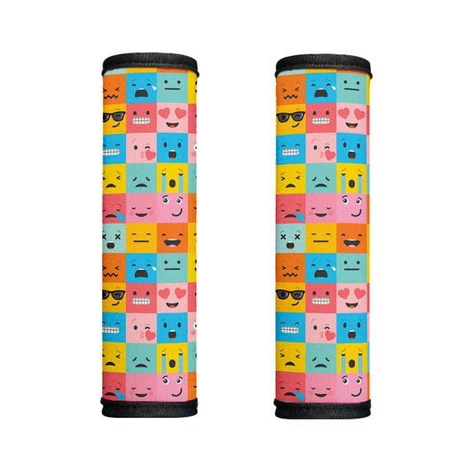 Colorful Emoji Pattern Print Handle Covers