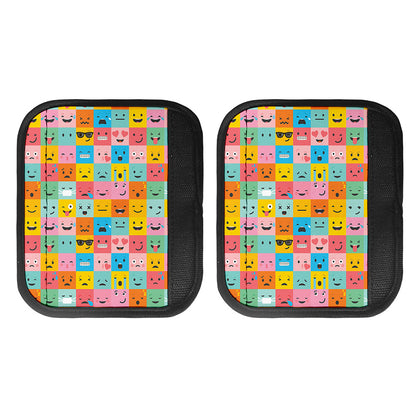 Colorful Emoji Pattern Print Handle Covers