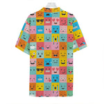 Colorful Emoji Pattern Print Hawaiian Shirt