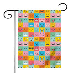 Colorful Emoji Pattern Print House Flag
