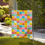 Colorful Emoji Pattern Print House Flag