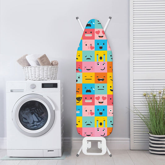 Colorful Emoji Pattern Print Ironing Board Cover