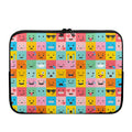 Colorful Emoji Pattern Print Laptop Sleeve
