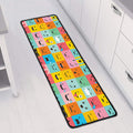 Colorful Emoji Pattern Print Long Kitchen Mat