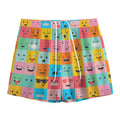 Colorful Emoji Pattern Print Mesh Shorts