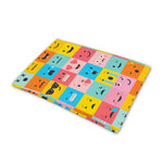 Colorful Emoji Pattern Print Pet Cooling Mat Cover