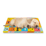Colorful Emoji Pattern Print Pet Cooling Mat Cover