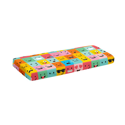 Colorful Emoji Pattern Print Piano Keyboard Cover