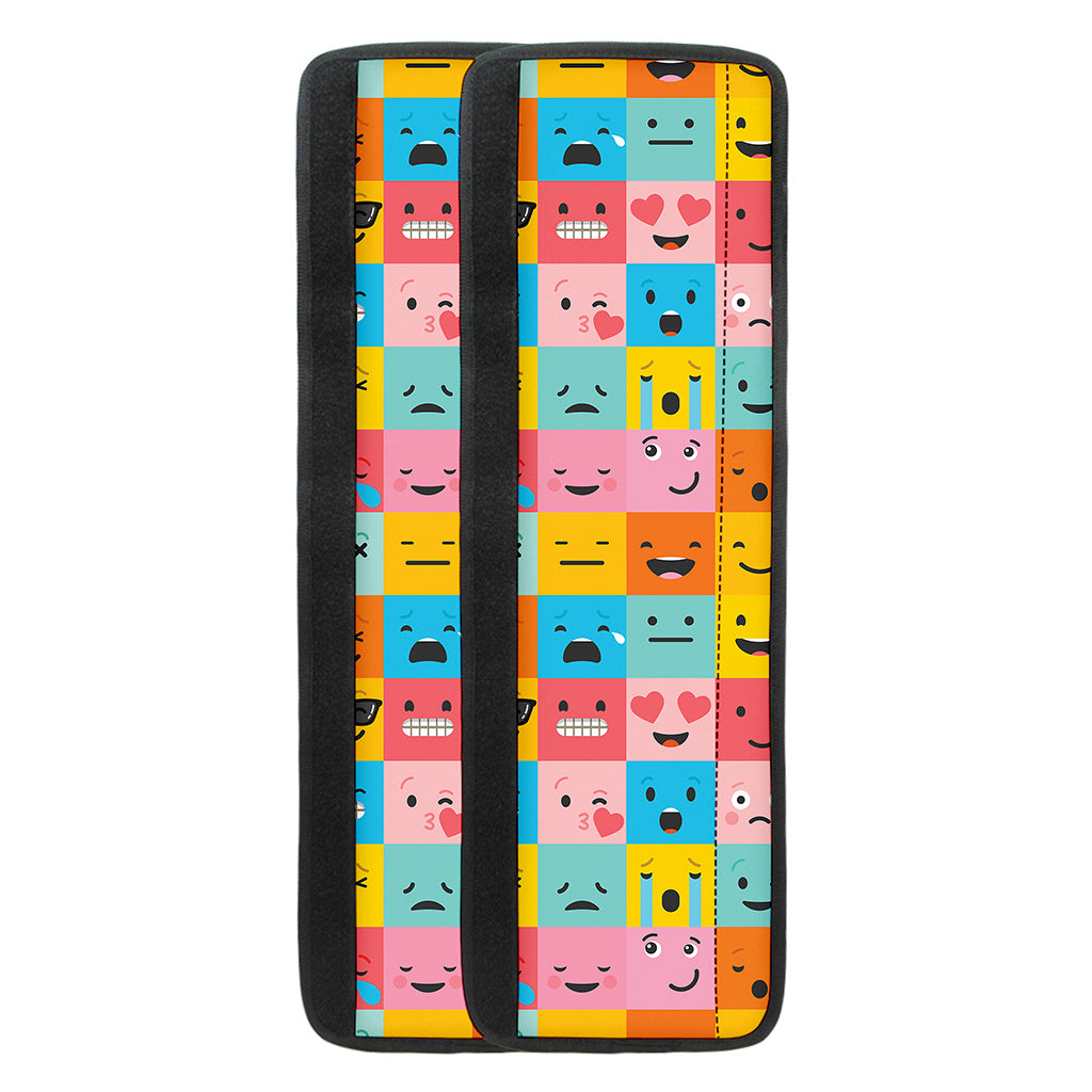 Colorful Emoji Pattern Print Refrigerator Handle Covers