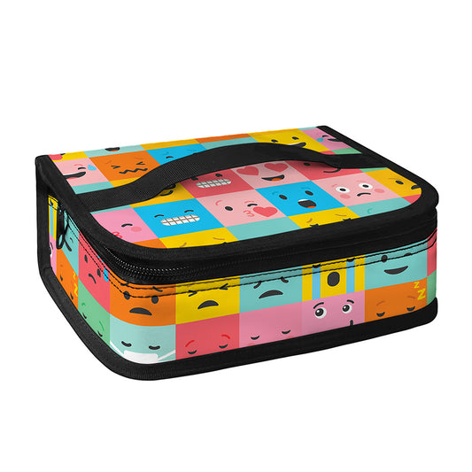Colorful Emoji Pattern Print Small Lunch Bag