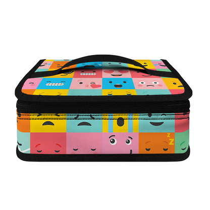 Colorful Emoji Pattern Print Small Lunch Bag