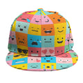 Colorful Emoji Pattern Print Snapback Cap