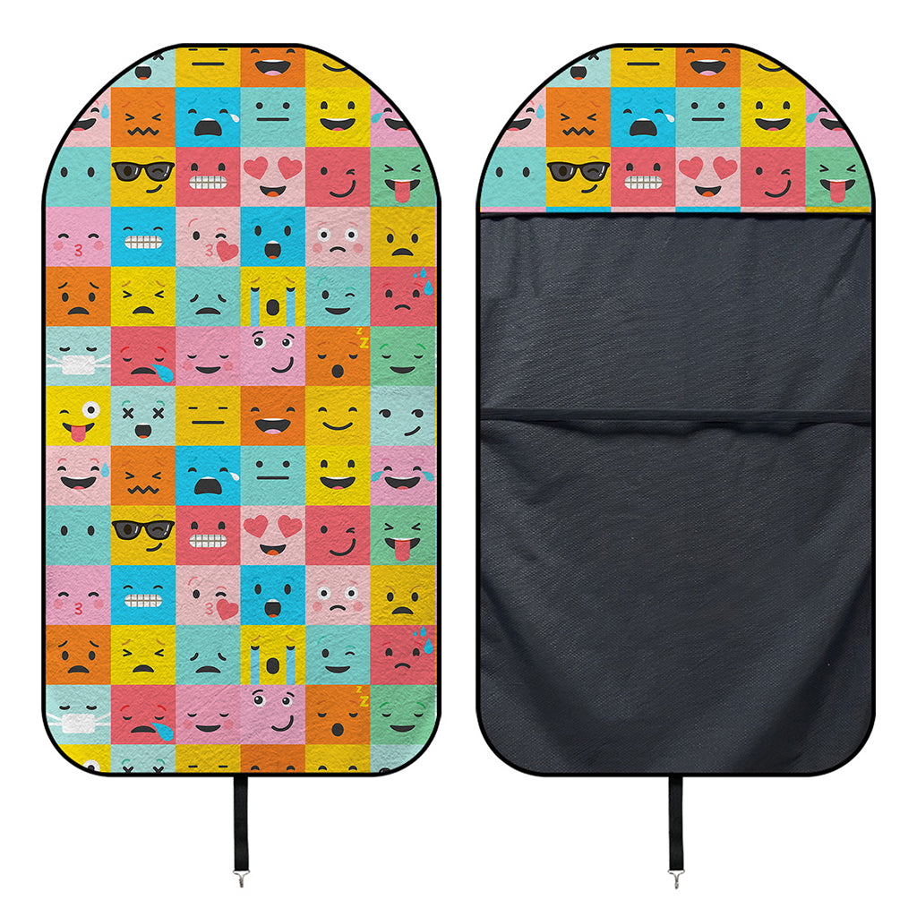 Colorful Emoji Pattern Print Waterproof Car Seat Cover