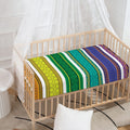 Colorful Ethnic Pattern Print Baby Crib Sheet